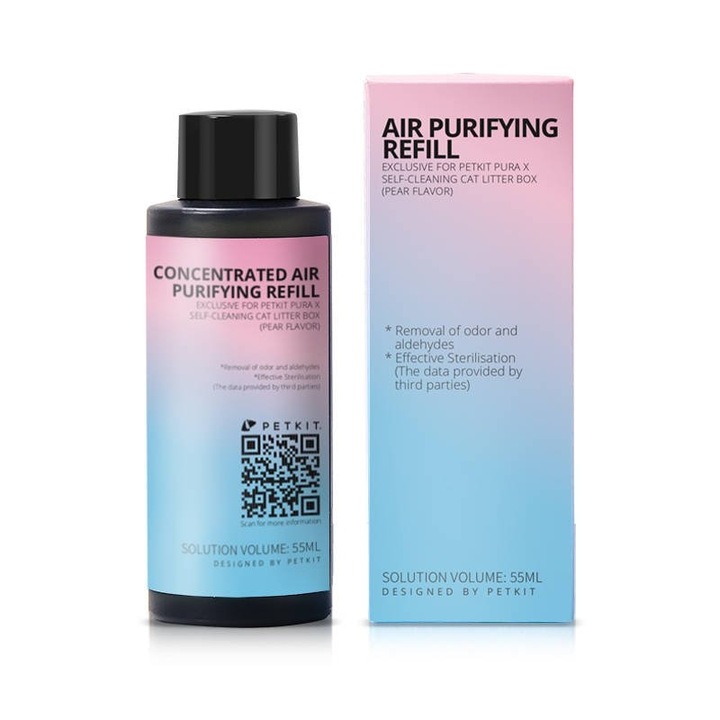 Течен пълнител за елиминиране на миризми за смарт тоалетна PetKit Pura X/Pura Max, 55ml, (4 бр.)