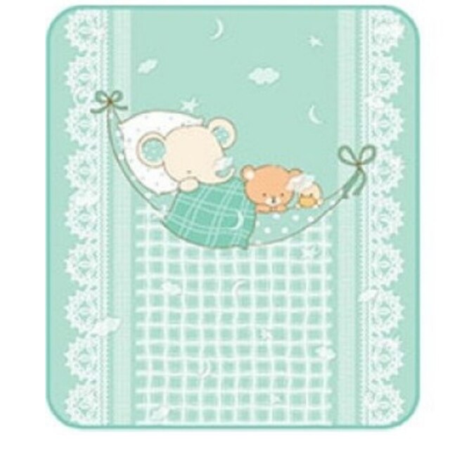 Patura pentru bebe Mint, Merinos, 100x120 cm, multicolor