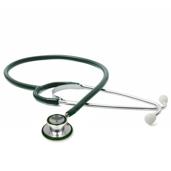 Stetoscop cu capsula dubla trad - Y, 62 cm, din aluminiu, verde Stetoscop cu capsula dubla trad - Y, 62 cm, din aluminiu, verde