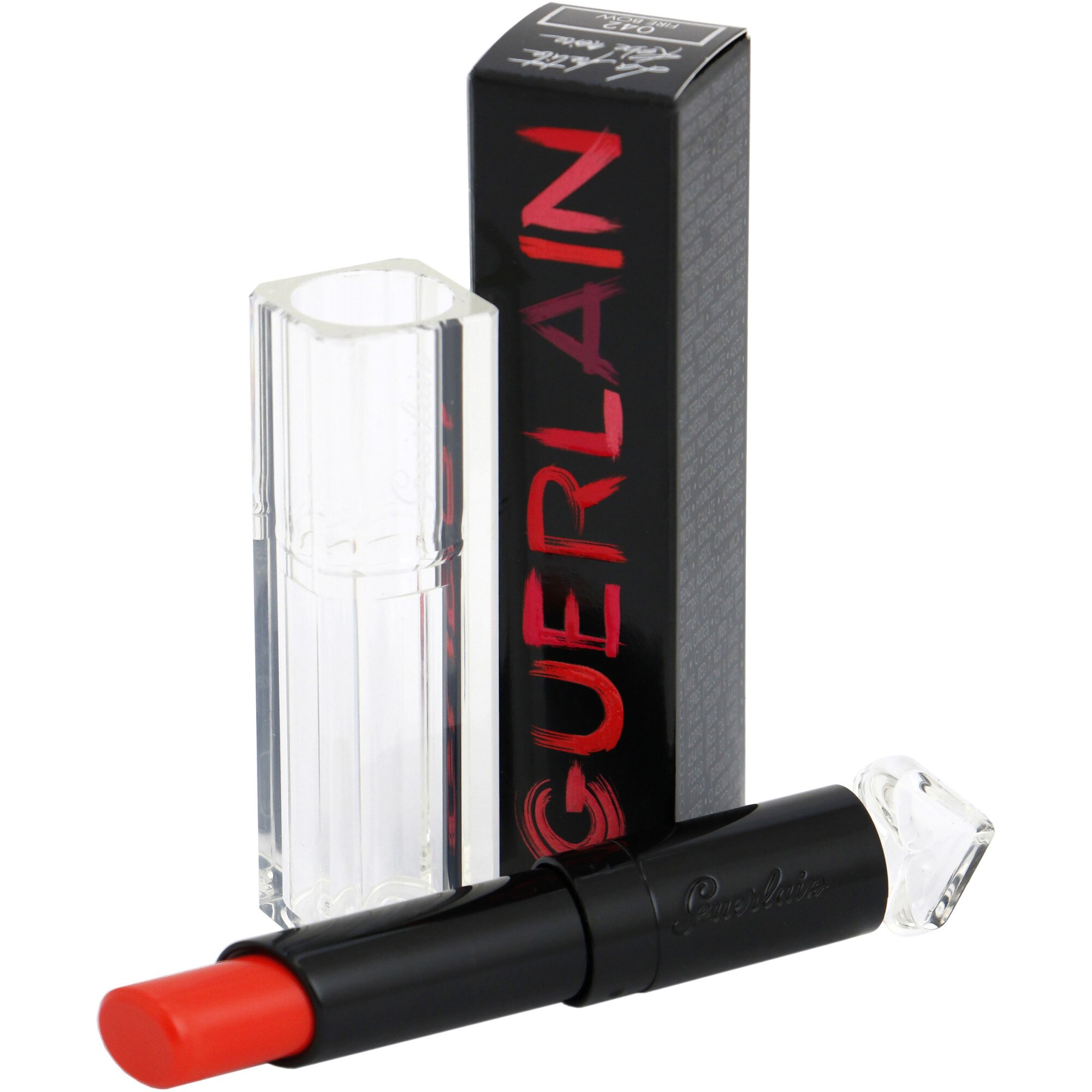Ruj mat Guerlain La Petite Robe Noire Fire Bow 42, 2.8 g