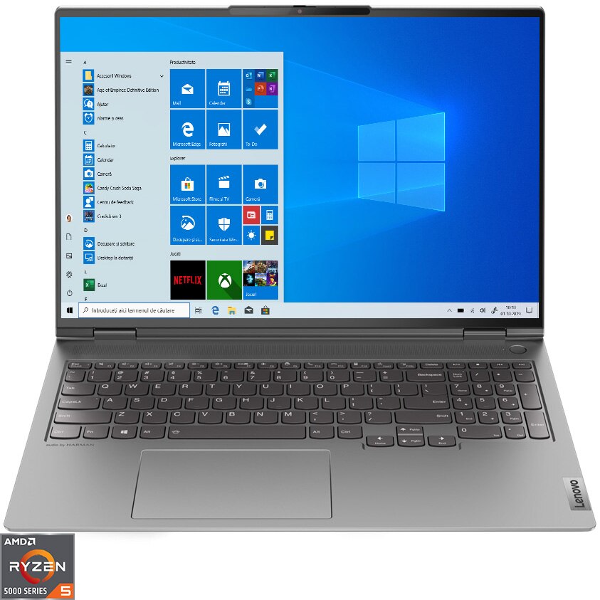 Laptop Lenovo ThinkBook 16p G2 ACH cu procesor AMD Ryzen 5 5600H, 16