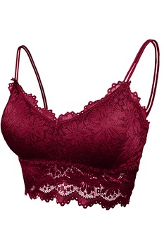 Bustiera dama, rosie, cu aplicatii dantela, Rosu Bustiera dama, rosie, cu aplicatii dantela, Rosu