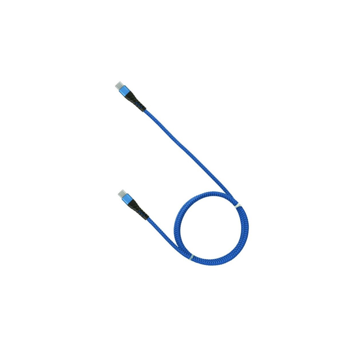 Cablu de incarcare USB-C la USB-C, lungime 1M, Albastru