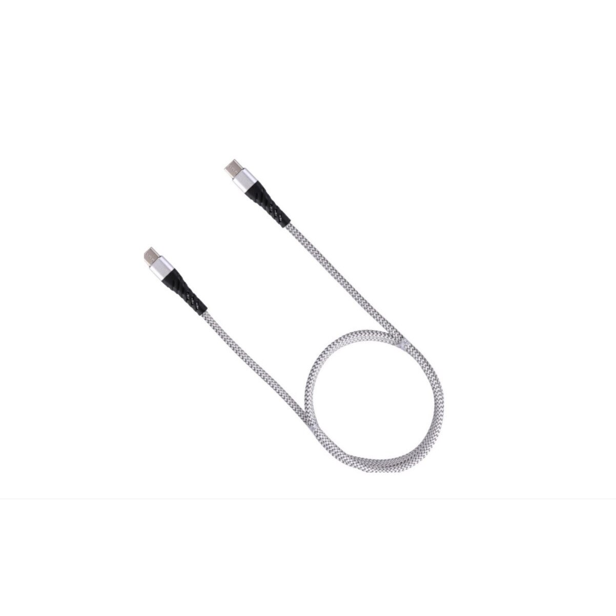 Cablu de incarcare USB-C la USB-C, lungime 1M, Argintiu