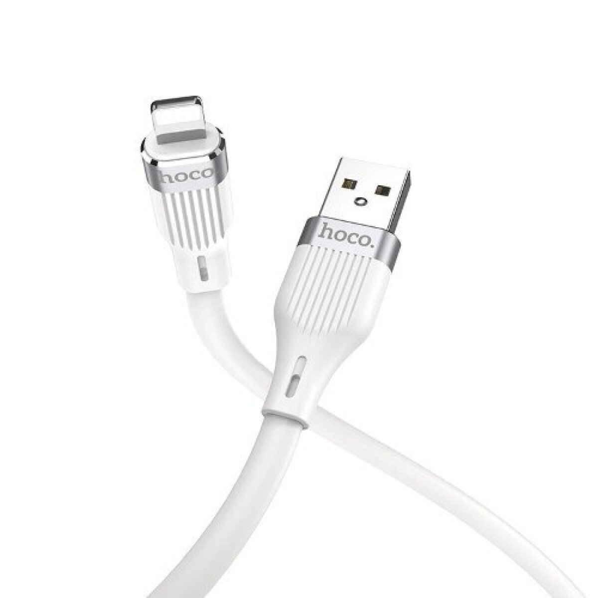 Cablu Date Hoco U72 USB to Lightning 1.2m Alb