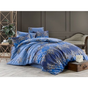 Set lenjerie pentru pat dublu, bumbac ranforce light, 4 piese, model Lucifer Set lenjerie pentru pat dublu, bumbac ranforce light, 4 piese, model Lucifer