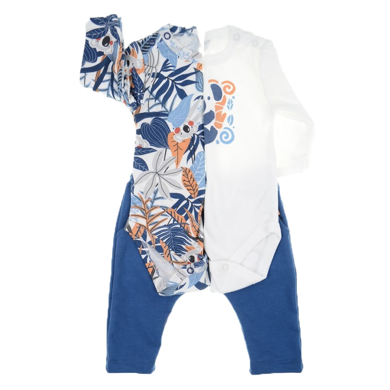 Compleu 3 piese pentru baieti Karen CPB48-68, Multicolor 65250