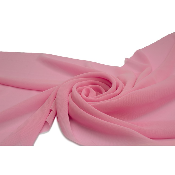 Material tesut, tip Sifon neted, Bomboane roz, 50 cm x 150 cm