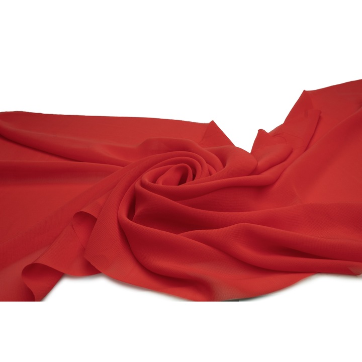 Material tesut, tip Sifon neted, Mandarina, 50 cm x 150 cm