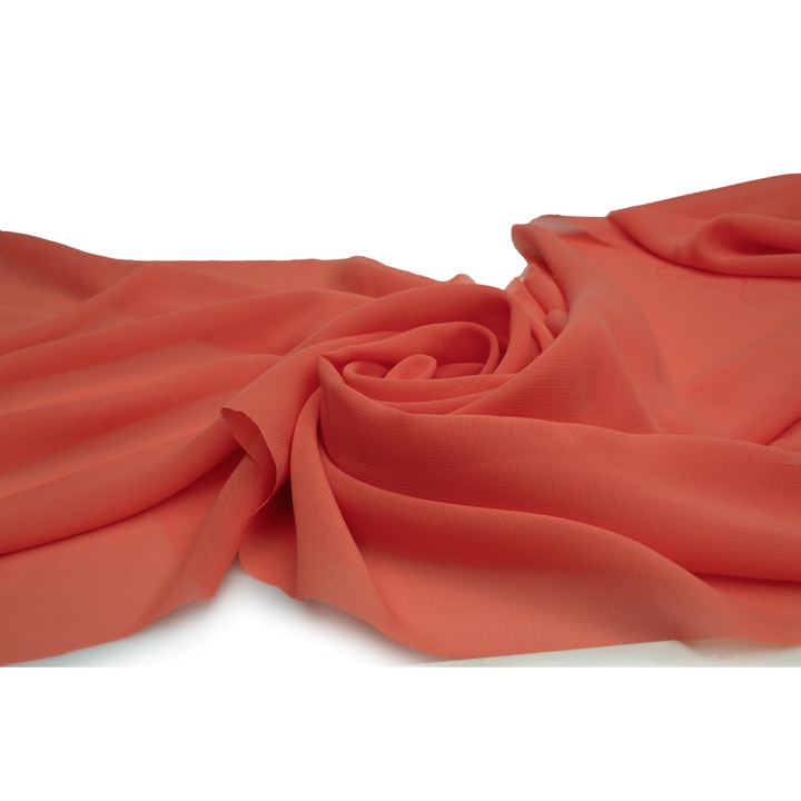 Material tesut, tip Sifon neted, Coral, 50 cm x 150 cm