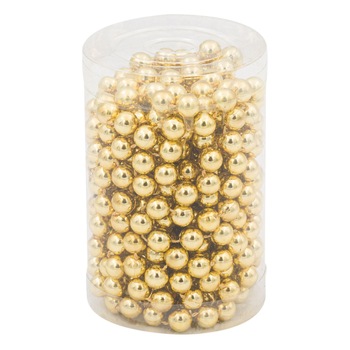 Margele decorative de brad , aurii, 5 m Margele decorative de brad , aurii, 5 m