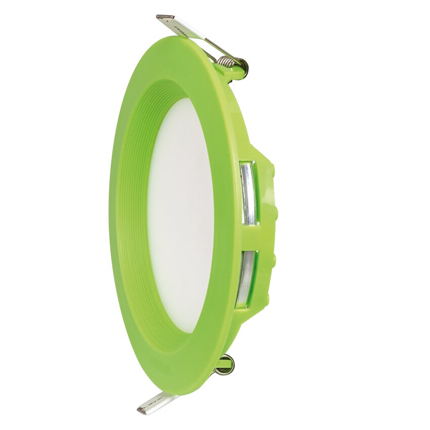 Panou led incastrabilL, 6W,rotund, SMD2835, rama verde, lumina neutra
