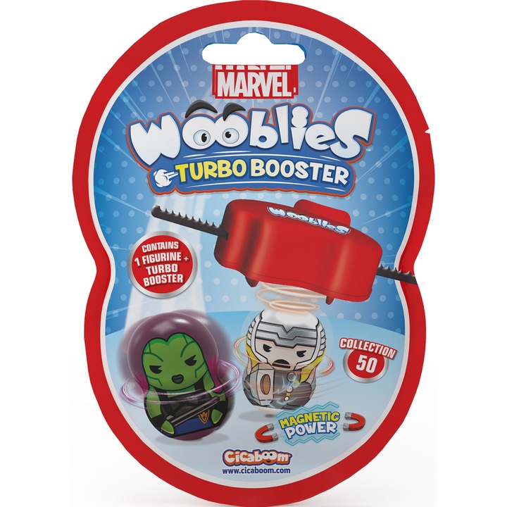 Фигурка Wooblies Marvel - Magnetic Power, С изстрелвачка