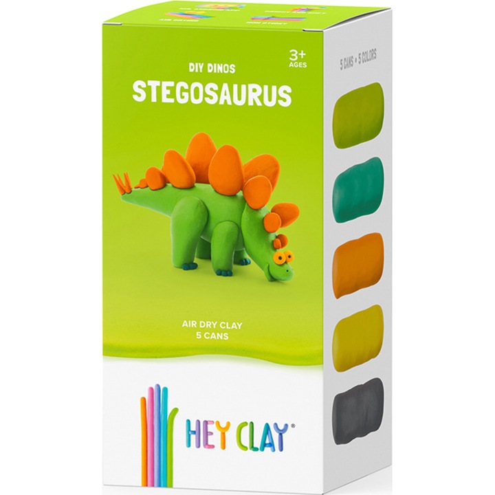 Hey Clay DIY Dinos - Stegosaurus dinoszaurusz gyurma szett