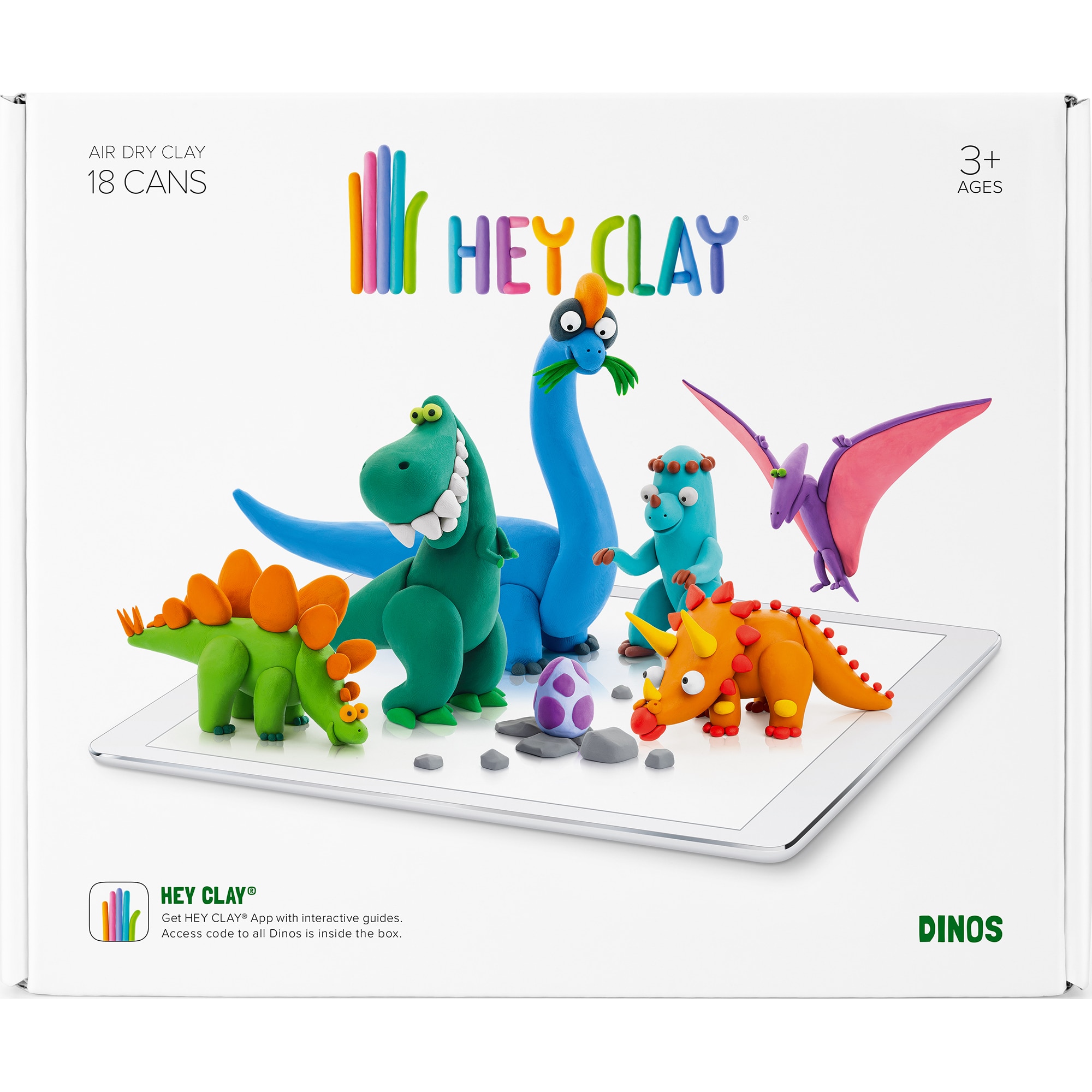 Hey Clay Air Dry Clay Dinosaur Kit Sensory Play Toy Shop