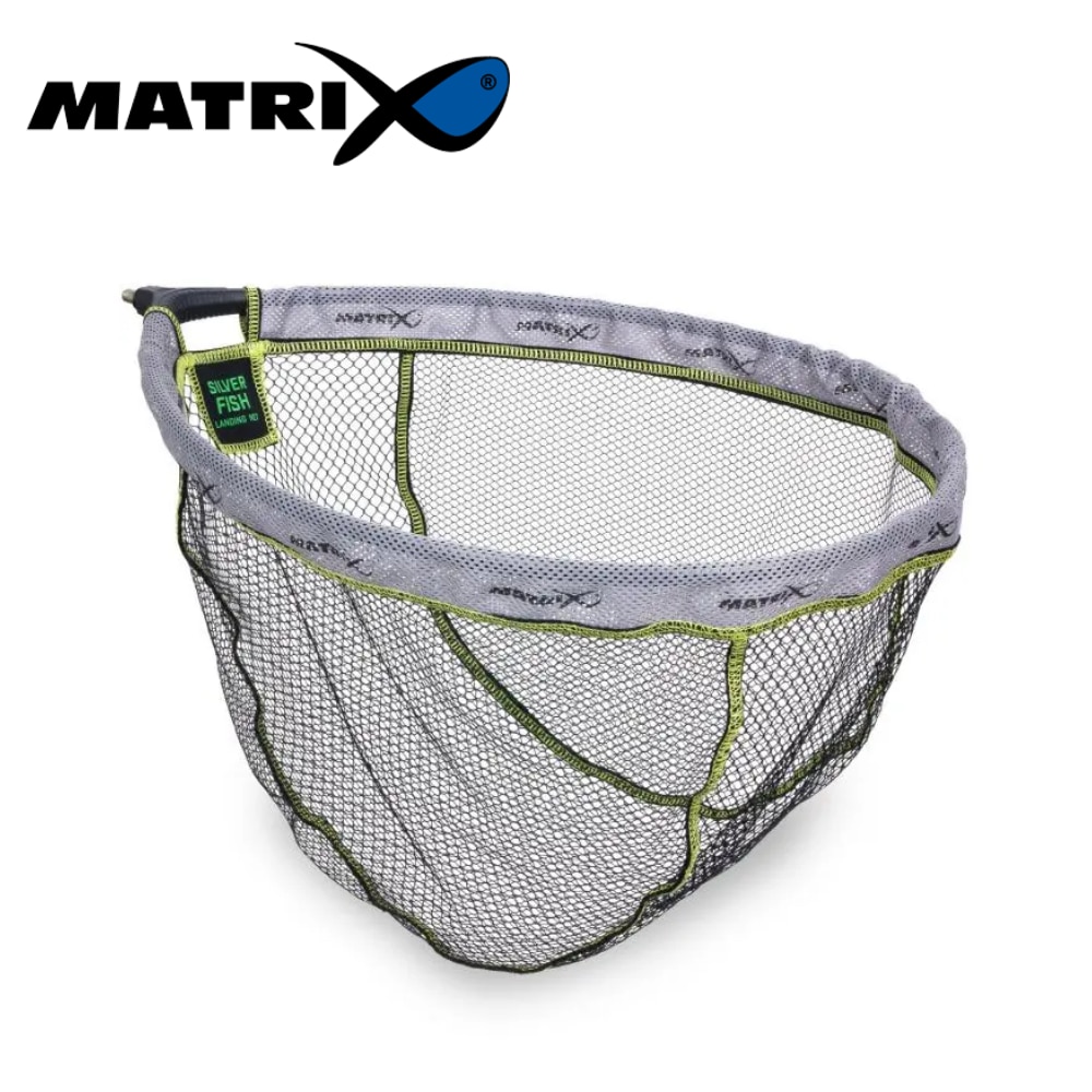 Plasa pentru pescuit, gri, poliester, Matrix, 50 x 40cm