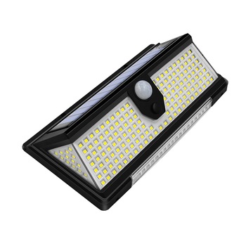 Lampa cu incarcare solara, 190 x LED SMD, 18 leduri rosii/albastre, 4 moduri de functionare, senzor de miscare/amurg/stare de veghe, buton ON/OFF CL-S190 K KATHODE Lampa cu incarcare solara, 190 x LED SMD, 18 leduri rosii/albastre, 4 moduri de functionare, senzor de miscare/amurg/stare de veghe, buton ON/OFF CL-S190 K KATHODE