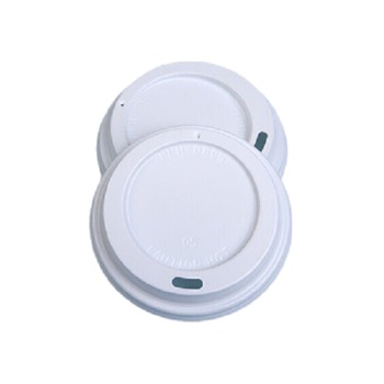 Set 100 Capace albe pentru pahare carton bauturi, 7 OZ Set 100 Capace albe pentru pahare carton bauturi, 7 OZ