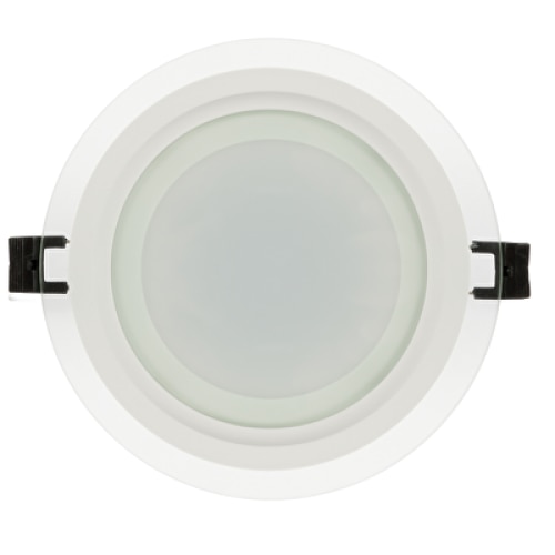 Panou LED cu sticla, incastrabil, rotund, 18W, SMD2835, lumina neutra, IP44