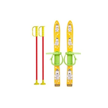 Schiuri din plastic pentru copii Marmat, 70 cm, galben - 6081 Schiuri din plastic pentru copii Marmat, 70 cm, galben - 6081