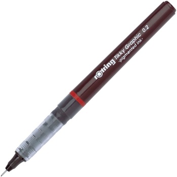 Liner free-ink Rotring Tikky Graphic 0.2 mm, calibrat, cu tus negru Liner free-ink Rotring Tikky Graphic 0.2 mm, calibrat, cu tus negru