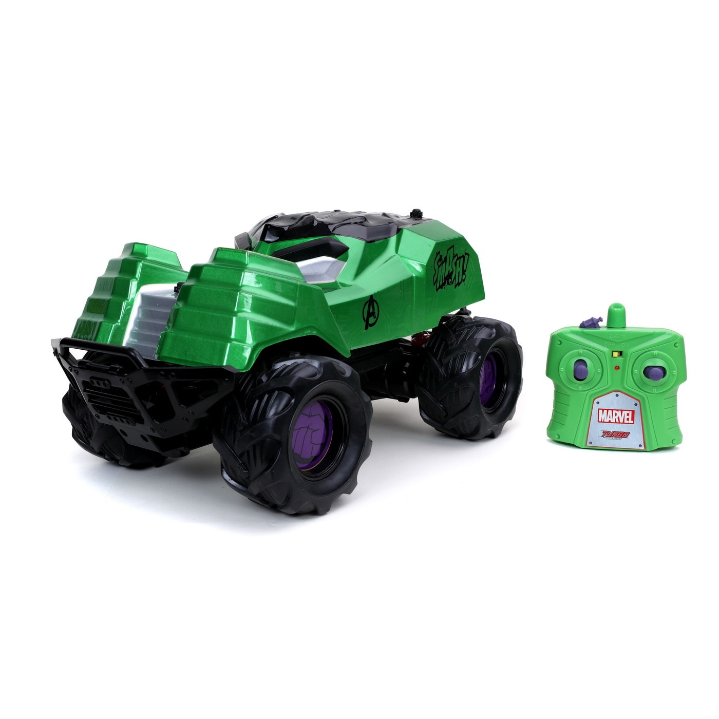 Masinuta Cu Telecomanda Marvel Rc Hulk Smasher Scara 1:14