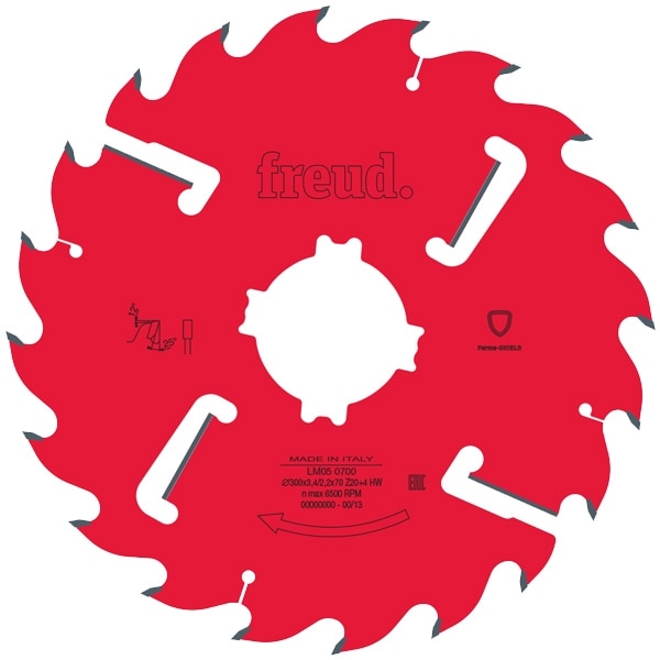 Disc pentru fierastrau circular Freud 400x4.0x30mm 28+6T, placata CMS cu dinti geluitori, taieri multiple