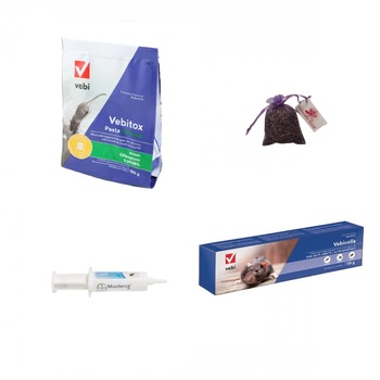 Set insecticid Maxforce gel 20 gr si raticid Vebitox Def Pasta 150 gr si lipici Vebicolla 135 gr si Saculet lavanda Lavender field 10 gr anti gandaci de bucatarie si canalizare, soareci Set insecticid Maxforce gel 20 gr si raticid Vebitox Def Pasta 150 gr si lipici Vebicolla 135 gr si Saculet lavanda Lavender field 10 gr anti gandaci de bucatarie si canalizare, soareci