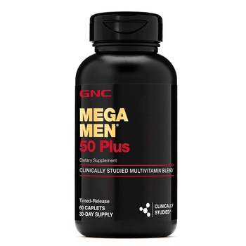 Complex de Multivitamine GNC Mega Men 50 Plus, 60 tb Complex de Multivitamine GNC Mega Men 50 Plus, 60 tb