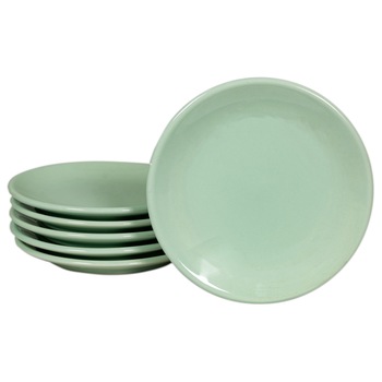 Set 6 farfurii desert, Cesiro, 21 cm, Verde Menta Set 6 farfurii desert, Cesiro, 21 cm, Verde Menta