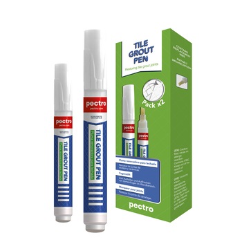 Set Marker cu vopsea corector pentru rosturi gresie si faianta, PECTRO, Alb , 2x8 ml Set Marker cu vopsea corector pentru rosturi gresie si faianta, PECTRO, Alb , 2x8 ml