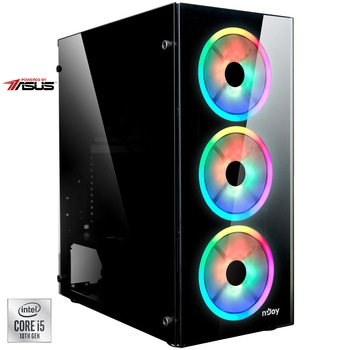 Sistem Desktop PC Gaming Serioux Powered by ASUS cu procesor Intel® Core™ i5-10400F pana la 4.30GHz, 16GB DDR4, 1TB SSD M.2 PCIe, GeForce® GTX 1660 Ti 6GB GDDR6, No OS Sistem Desktop PC Gaming Serioux Powered by ASUS cu procesor Intel® Core™ i5-10400F pana la 4.30GHz, 16GB DDR4, 1TB SSD M.2 PCIe, GeForce® GTX 1660 Ti 6GB GDDR6, No OS