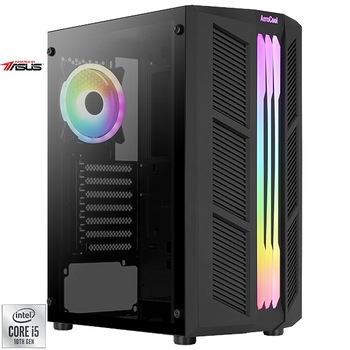 Sistem Desktop PC Gaming Serioux Powered by ASUS cu procesor Intel® Core™ i5-10400F pana la 4.30GHz, 16GB DDR4, 1TB SSD M.2 PCIe, GeForce® GTX 1660 Ti 6GB GDDR6, Microsoft Windows 10 Home Sistem Desktop PC Gaming Serioux Powered by ASUS cu procesor Intel® Core™ i5-10400F pana la 4.30GHz, 16GB DDR4, 1TB SSD M.2 PCIe, GeForce® GTX 1660 Ti 6GB GDDR6, Microsoft Windows 10 Home