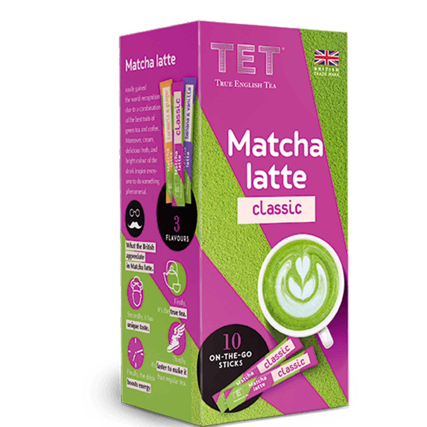 Ceai cu crema Tet Matcha Latte Classic , 10 pliculete, 10 g