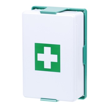 Trusa sanitara de prim ajutor cu fixare pe perete, pentru 10 de persoane Trusa sanitara de prim ajutor cu fixare pe perete, pentru 10 de persoane