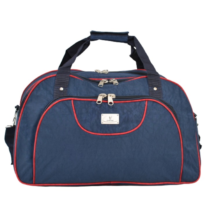 Пътна чанта 2802-1, 50/30/25см, Текстил, Синя