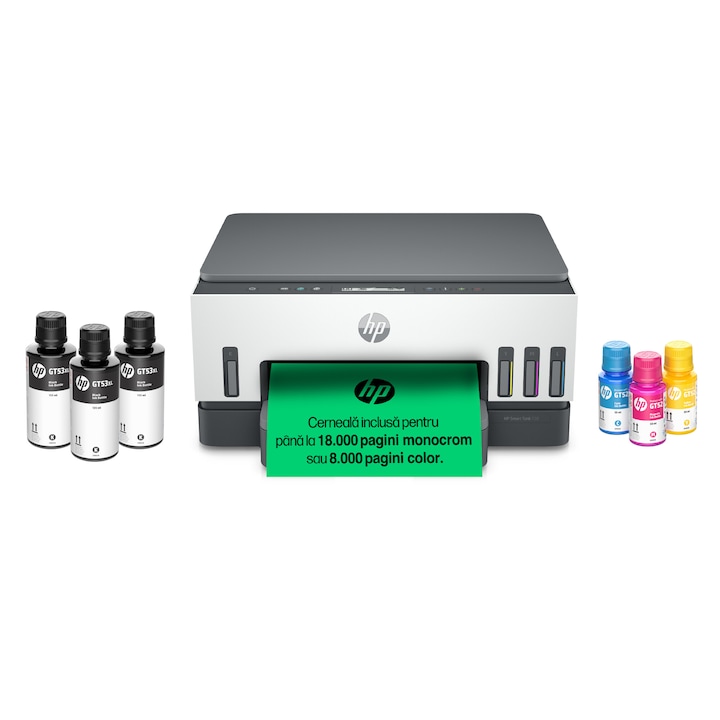 Multifunctional inkjet color CISS HP Smart Tank 720 AiO, Duplex, Wireless, A4