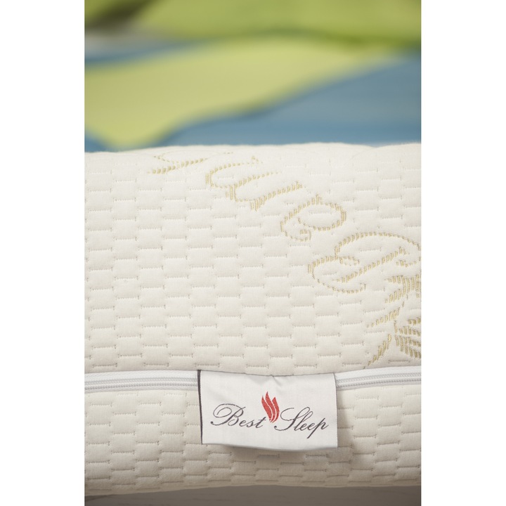 Best Sleep Steppelt matrachuzat, bambuszrost, cipzárral 3 oldalon, 160x200x16 cm
