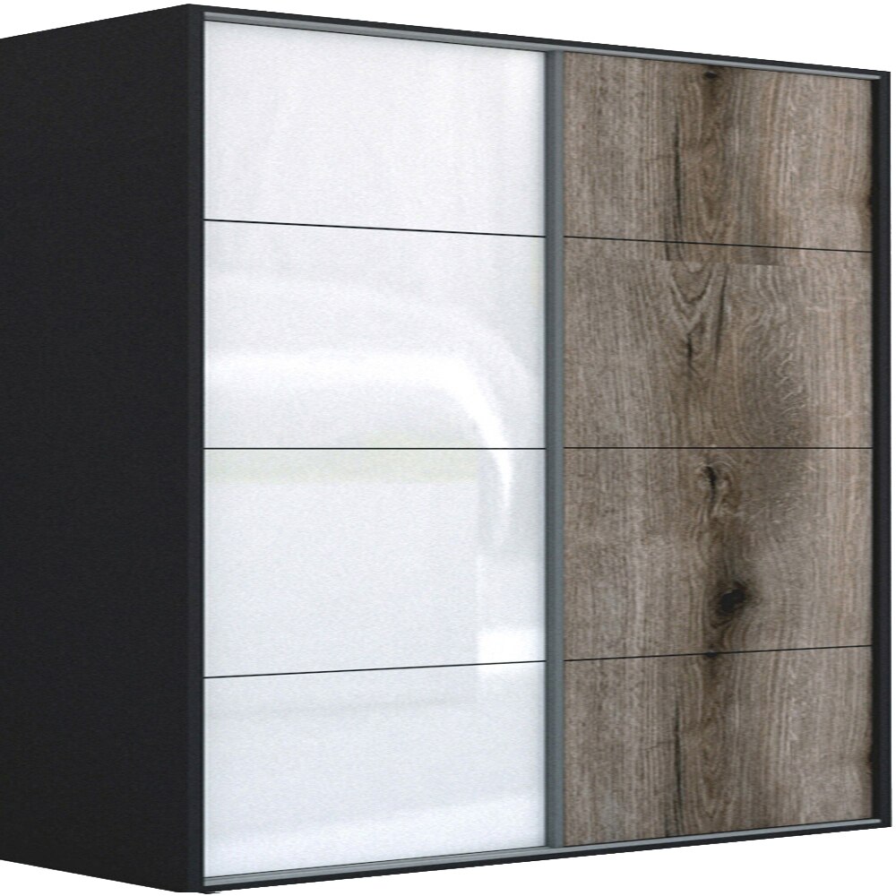 Dressing Genarom LEX A, Gri Lucios / Stejar Monastery L, 241 x 240 x 66 cm