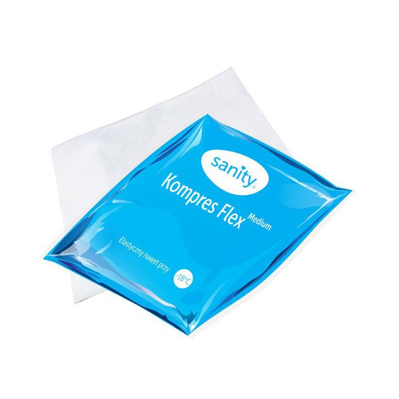 Compresa medicala Sanity Flex Medium 21 x 22 cm, cald/rece, Albastru