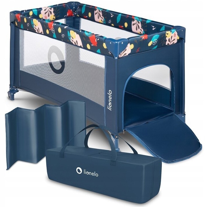 Patut pliant Lionelo Stefi, 120x60 cm, Blue Navy