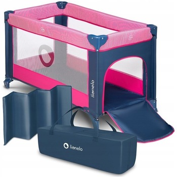 Patut pliant Lionelo Stefi, 120x60 cm, Pink Rose Patut pliant Lionelo Stefi, 120x60 cm, Pink Rose