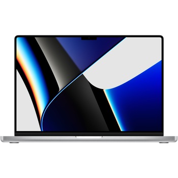 Laptop Apple MacBook Pro 16 (2021) cu procesor Apple M1 Pro, 10 nuclee CPU and 16 nuclee GPU, 16GB, 512GB SSD, Silver, RO Kb Laptop Apple MacBook Pro 16 (2021) cu procesor Apple M1 Pro, 10 nuclee CPU and 16 nuclee GPU, 16GB, 512GB SSD, Silver, RO Kb