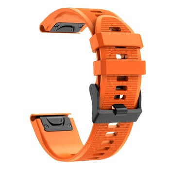 Bratara ceas Smartwatch Garmin, 26 mm, din silicon, portocaliu Bratara ceas Smartwatch Garmin, 26 mm, din silicon, portocaliu