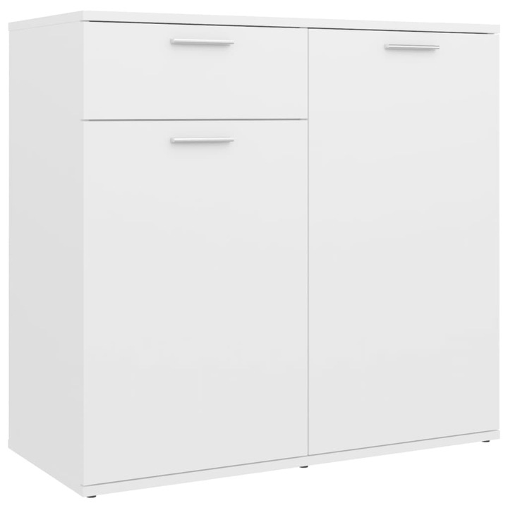 vidaXL fehér forgácslap tálalószekrény 80 x 36 x 75 cm 805770