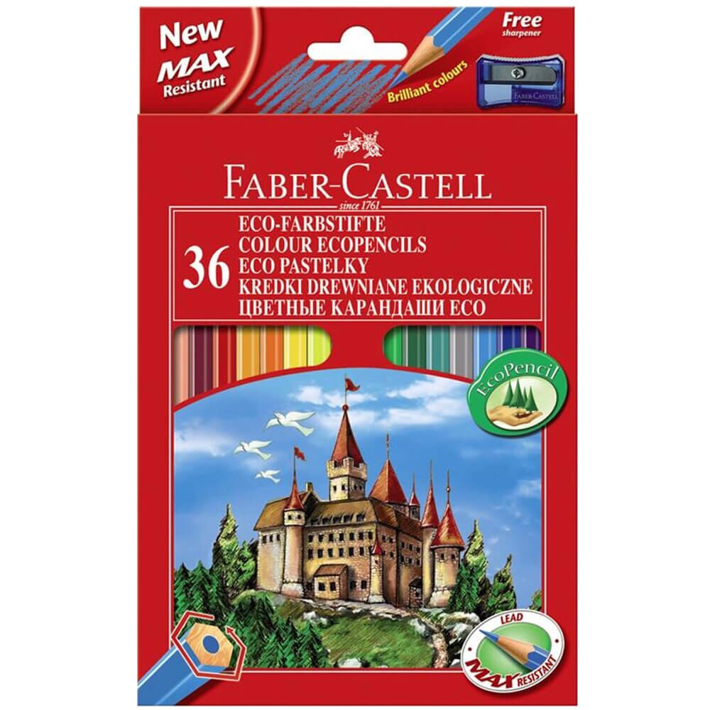 Creioane colorate eco 36 buc/set FABER-CASTELL