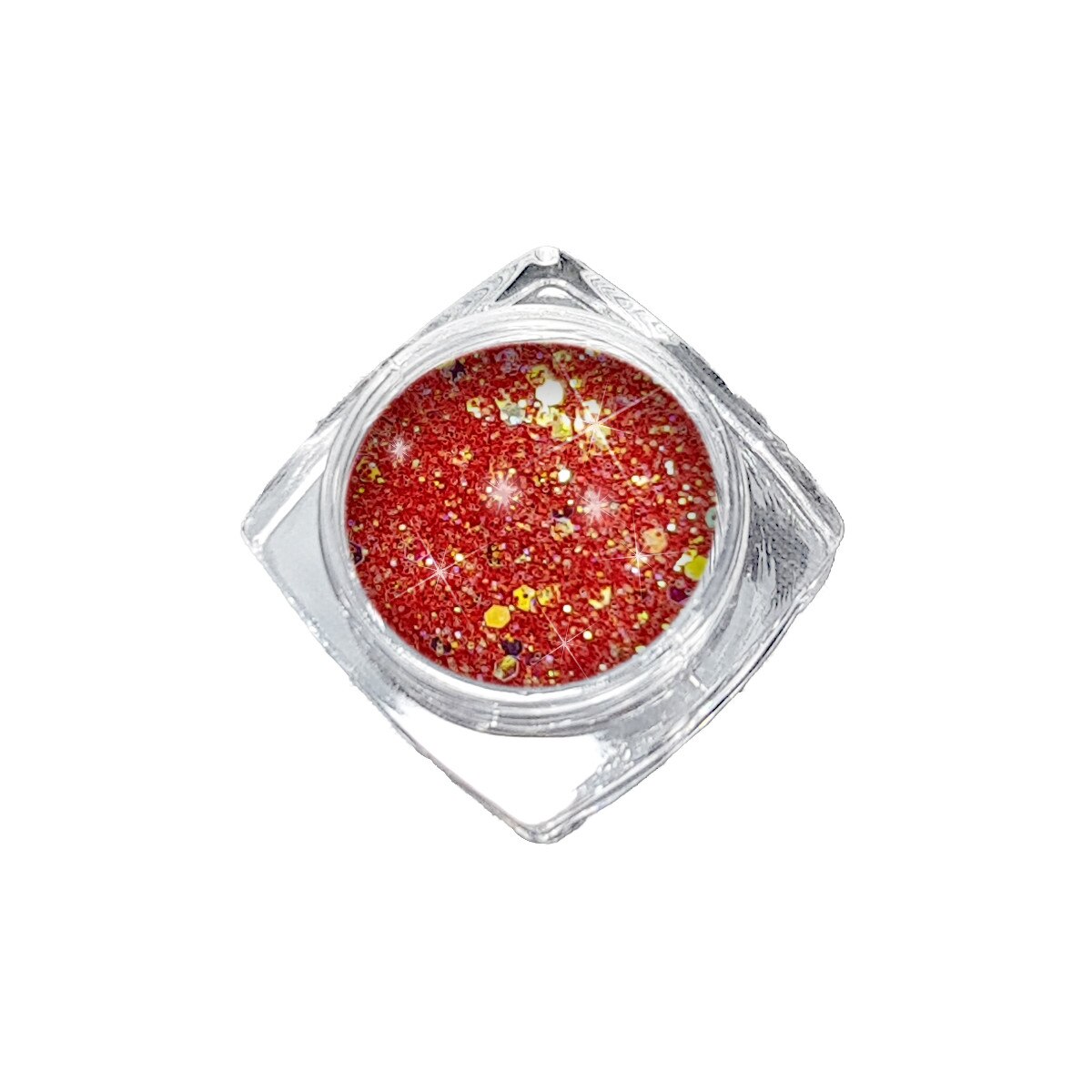 Paiete, MoonbasaNails, 3g, FP076, Rosu