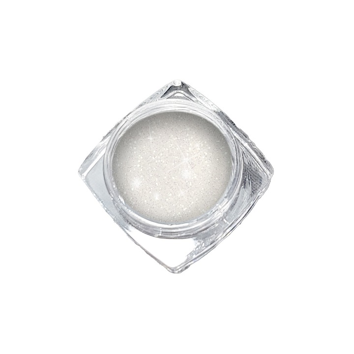Pulbere de sclipici, MoonbasaNails, 3g, SF304, Alb
