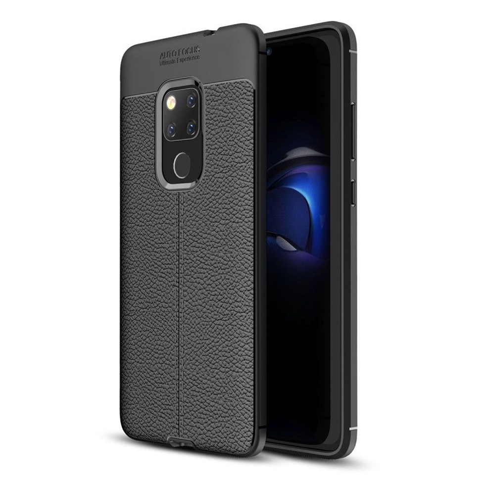 Husa Premium Antisoc model tip Piele AutoFocus , compatibila cu Huawei Mate 20 / Negru