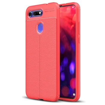 Husa Antisoc model tip Piele , compatibila cu Huawei Honor View 20 / V20 , Rosu Husa Antisoc model tip Piele , compatibila cu Huawei Honor View 20 / V20 , Rosu